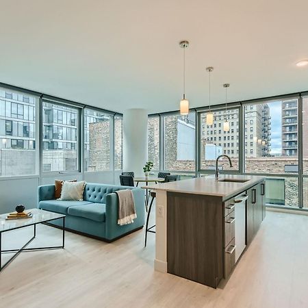 Sentral Michigan Avenue Aparthotel Chicago Rom bilde A model apartment
