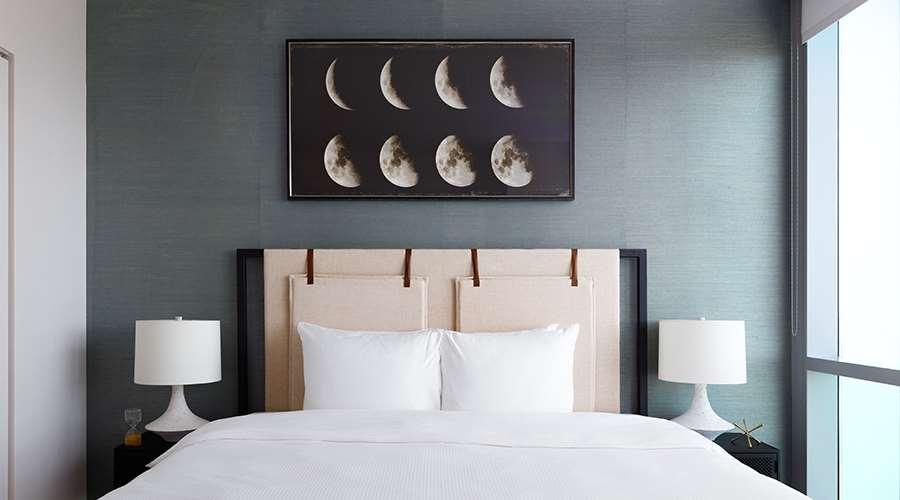 Sentral Michigan Avenue Aparthotel Chicago Rom bilde A bedroom at the West Hollywood hotel