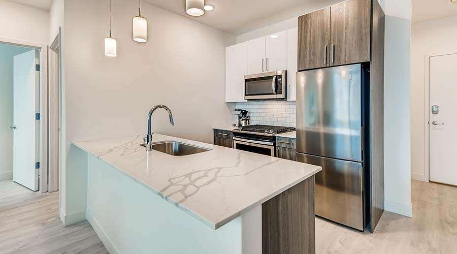 Sentral Michigan Avenue Aparthotel Chicago Eksteriør bilde Kitchen