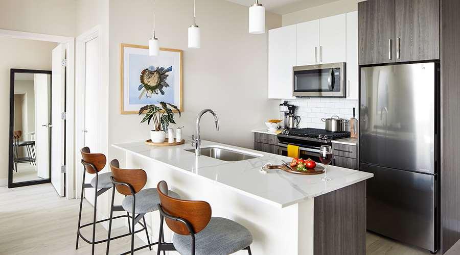 Sentral Michigan Avenue Aparthotel Chicago Eksteriør bilde Kitchen