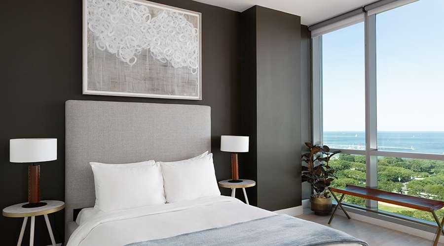 Sentral Michigan Avenue Aparthotel Chicago Rom bilde Bedroom