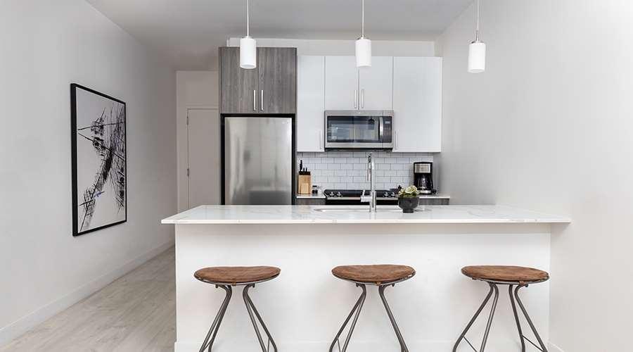 Sentral Michigan Avenue Aparthotel Chicago Eksteriør bilde Kitchen