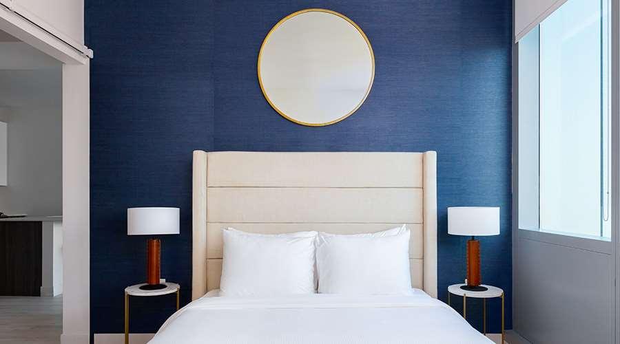 Sentral Michigan Avenue Aparthotel Chicago Rom bilde A bedroom at the Hotel Zags