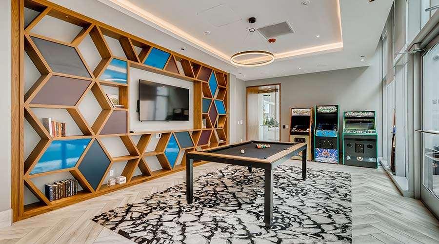 Sentral Michigan Avenue Aparthotel Chicago Fasiliteter bilde The game room